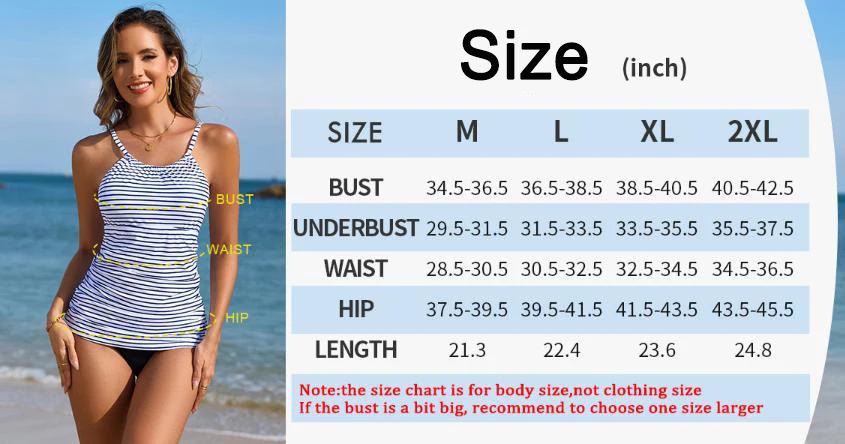 Anfilia Womens Tankini Tops High Neck Bathing Suit Tops Slim Fit Ruched Swim Tops Only UPF50+ with Sewn in Bra