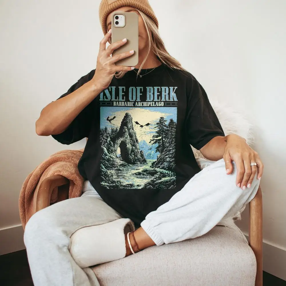 

Женская хлопковая футболка с островом Берка, футболка Dragon Rider, рубашка Flying Dragons Movie Lover, модные укороченные топы с короткими рукавами