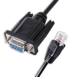 9Pin D-Sub DB9 Female RS232 Serial to RJ45 8P8C Programming Cable for Fuji HMI