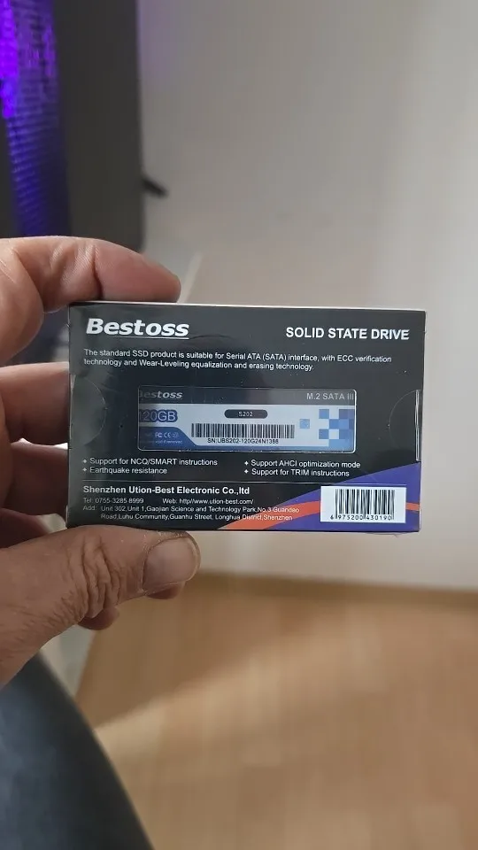 Bestoss M.2 Sata 3.0 2280 NGFF 530MB/s 120GB 128GB 240GB 256GB 480GB 512GB 960GB 1TB SSD Internal Solid State for Desktop Laptop photo review
