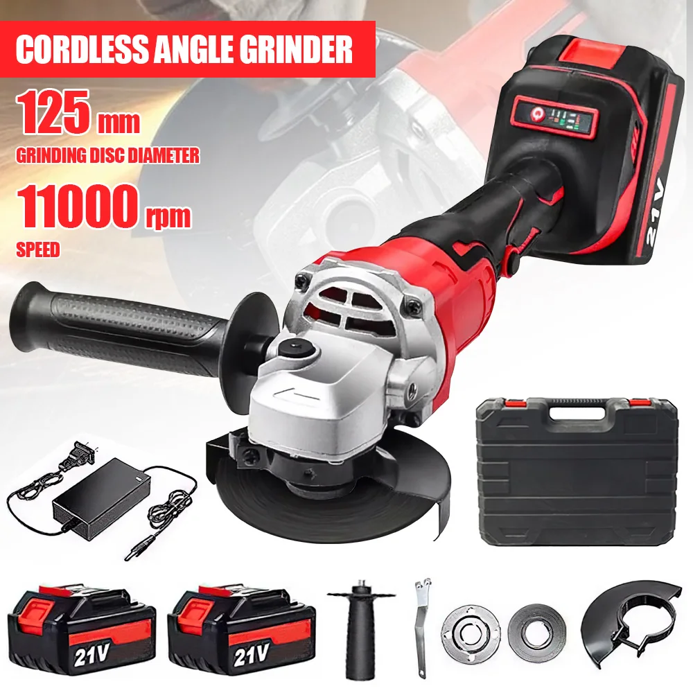 Makita – meuleuse d'angle électrique sans balais, 125MM, 3 vitesses, Machine de découpe, outil électrique pour le travail du bois, batterie 18v