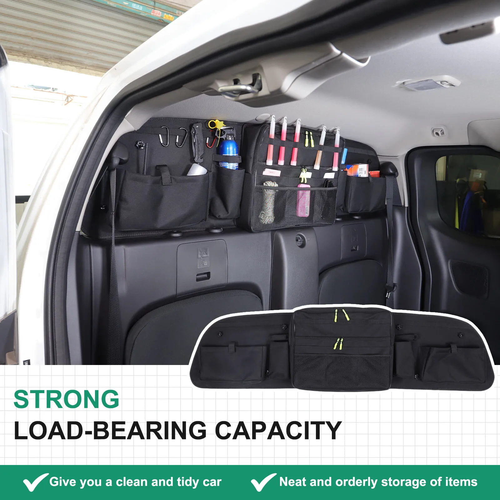 

Сумка для хранения бокового окна багажника внедорожного автомобиля, многофункциональная аккуратная сумка для хранения инструментов для Nissan Frontier, 2-дверная версия 2013-2025