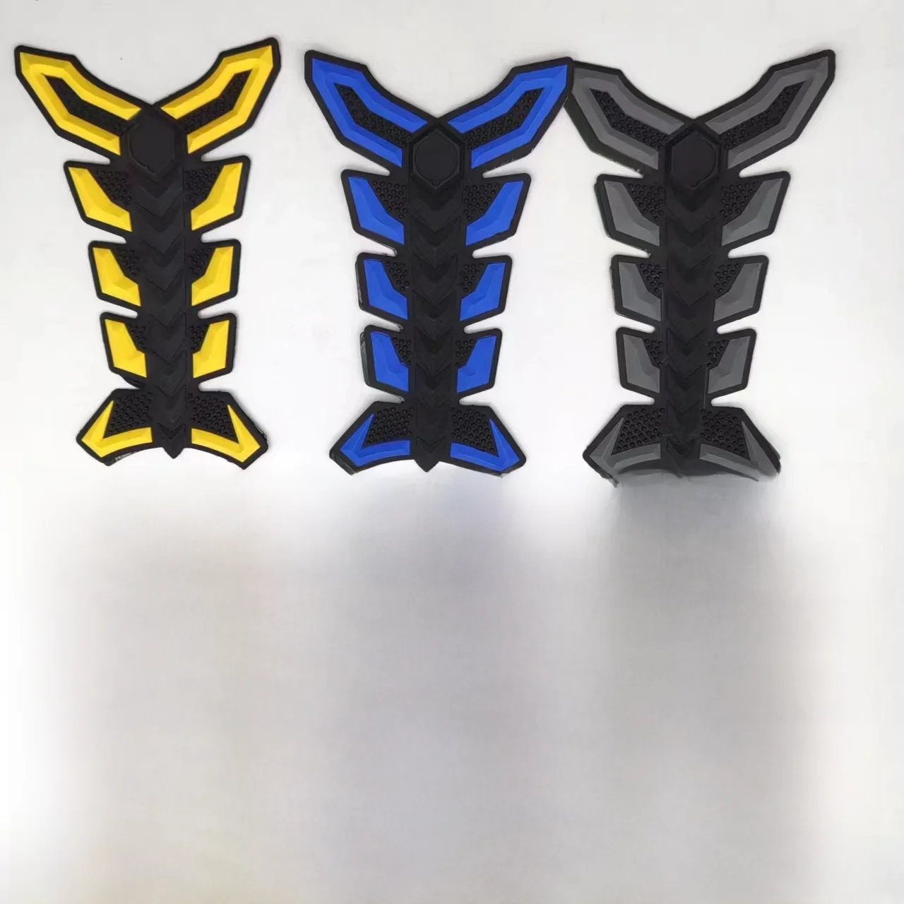 3D Gummi Gas Heizöl Tank Pad Schutz Abdeckung Universal Motorrad Tank Aufkleber Fisch Knochen
