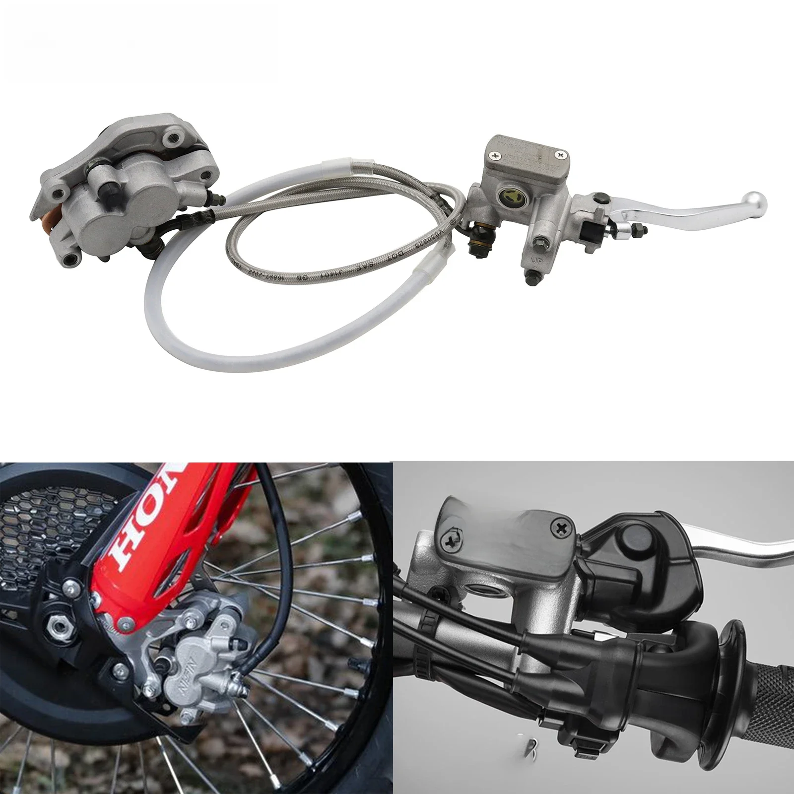 AliExpress NONE Motorcycle Front Rear Disc Brake Assembly For HONDA CR CRF CRFX 125 250 450 Pit Dirt Bike Hydraulic Brake Caliper Cylinder