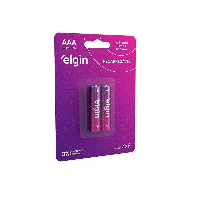 Aaa Wiederaufladbarer Stapel 900 mAh Elgin C/ 2 Einheiten Zahnstocher