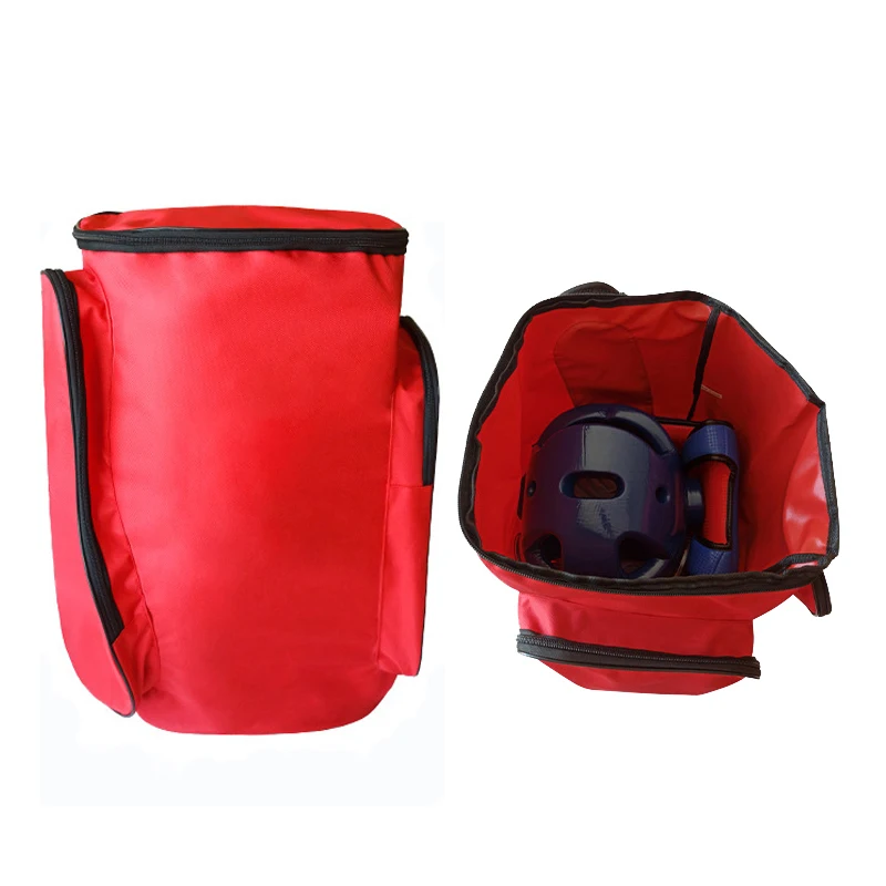 48L Taekwondo Gear Bag Large Capacity Water-Resistant Oxford Backpack Dual-Side Storage Pockets for Karate Sanda MMA Gear