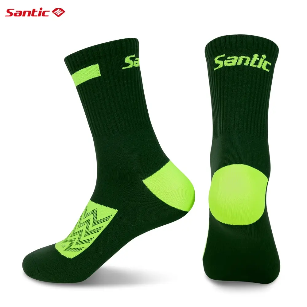 Santic-Unisex Meias Esportivas Resistentes ao Desgaste, Exterior, MTB, Bicicleta, Respirável, Absorvente de Suor, Unisex, Ciclismo