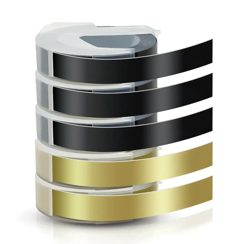 Ruban de gaufrage en plastique Dymo 3D, étiquette en PVC, DYMO 1610 12965 1880 1540 Motex E101, 9mm, 6mm, 12mm, 1 pièce