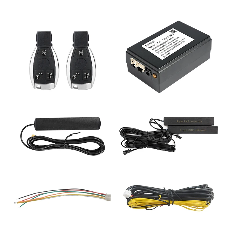 EASYGUARD Universal Smart Key PKE kit for 2014+ Benz FBS4 cars with factory OEM push start button auto lock unlock