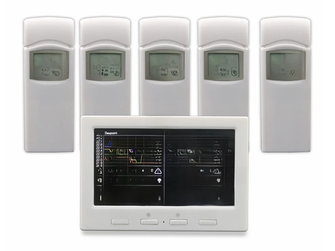 Station météo sans fil avec 5 capteurs, écran couleur, 5 canaux, connexion au PC, enregistreur de données