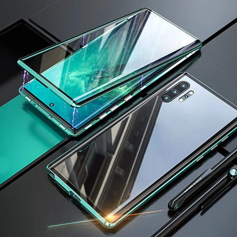 Pełna metalowa obudowa z ramką do Samsung Galaxy S25 Edge S26 S23 S22 Ultra S21 Plus S24 Note20 Ultra z dwustronnym szklanym tyłem — zdjęcie produktu 7