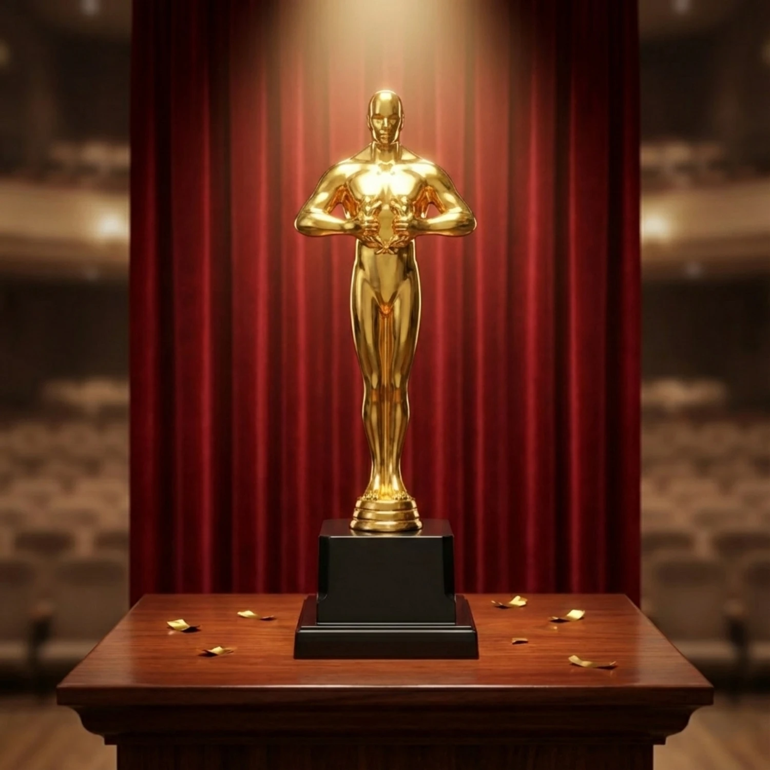 Gold Trophy Statue Plastic Achievement Award Prize Movie Theme Party Favors Red Carpet School Corporate Recognition Gift