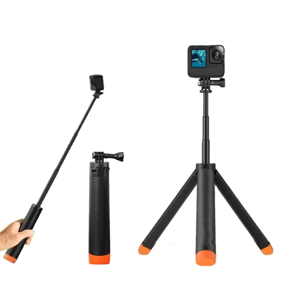 Podwodny kij do selfie z regulowaną długością, statyw, kompatybilny z GoPro, Insta360, DJI OSMO i innymi kamerami sportowymi. — zdjęcie produktu 7