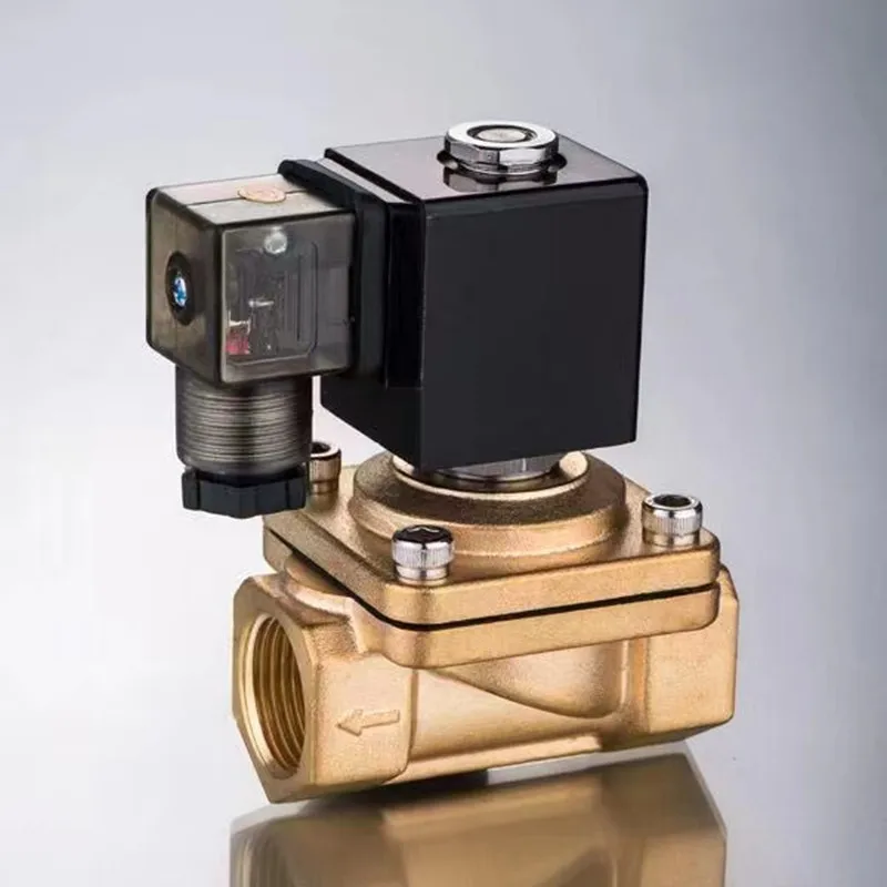 IP65  2W025-N08/DC12V 24V 110V 220V 1/4NPT Brass Electric Solenoid Valve Normally Closed Water, Air, Diesel