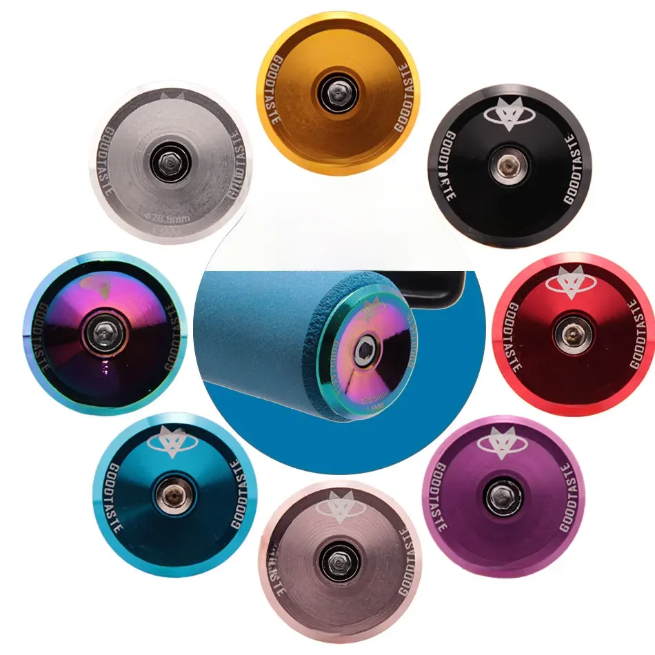 AliExpress nfox Road Mountain Bike Handlebar Cap Bicycle Handle Bar End Inflated Aluminum Alloy Lock Plug One Pairs