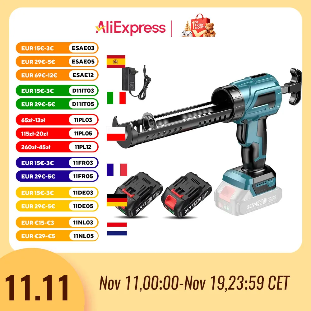 Makita – pistolet à colle électrique, pistolet de calfeutrage à colle pour verre, 4 vitesses, portes et fenêtres sans fil, outil de colle à coudre électrique pour batterie 18V