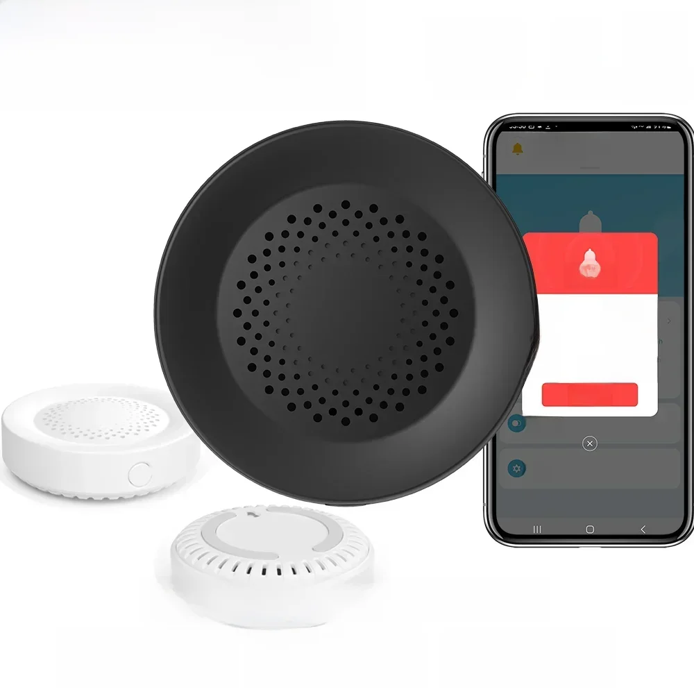 Inteligentna syrena alarmowa Tuya do bezpieczeństwa w domu z głośnikiem 100 dB Wymaga koncentratora Tuya Zigbee Współpracuje z Google Home Yandex Alice Alexa — zdjęcie 2