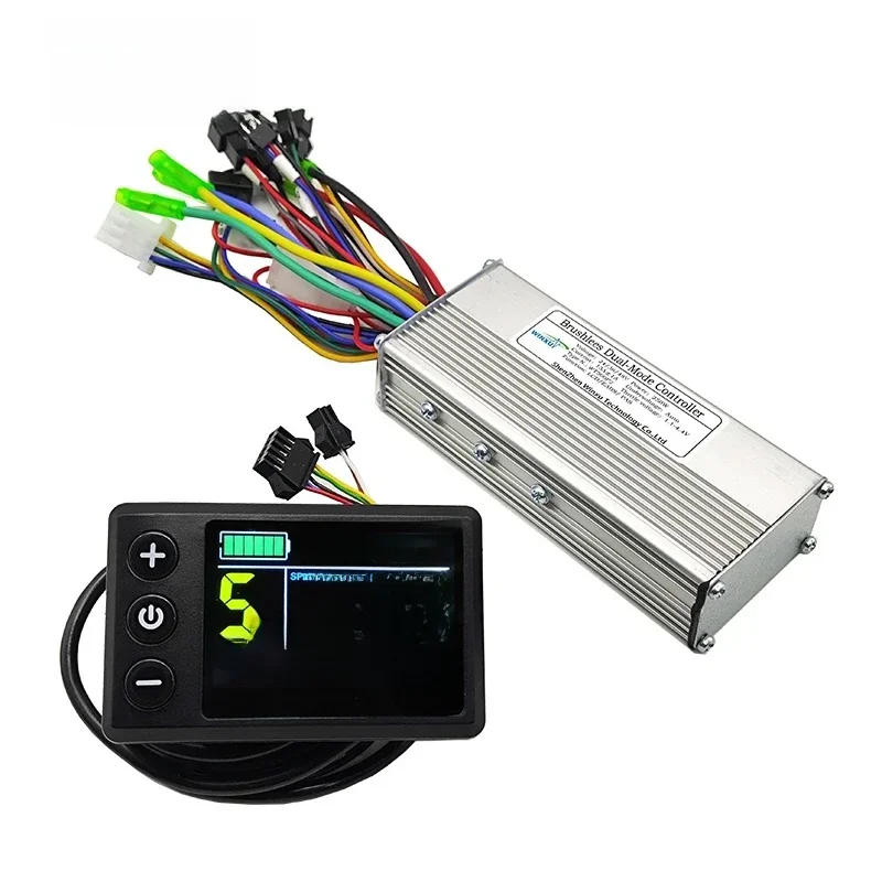 AliExpress NONE 24V 36V 48V 500W 22A Ebike Brushless Motor Universal Controller S866 LCD Colour Display Set for Electric Mountain Bike Scooter