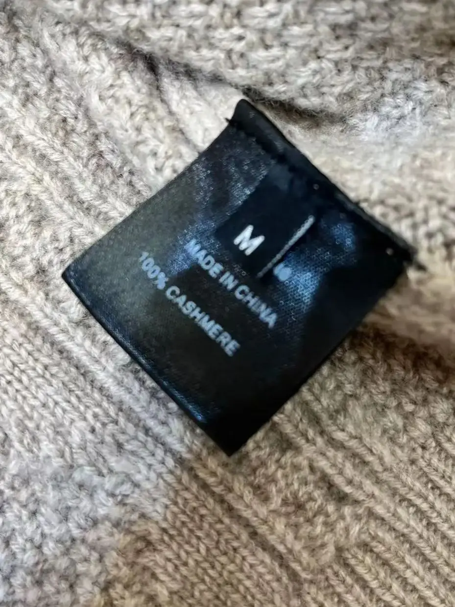 Cárdigan de punto 100% cachemira de color sólido para mujer Otoño-Invierno