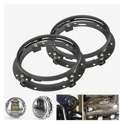7 Inch Round LED Headlight Mounting Bracket Ring For Jeep Wrangler JK TJ Suzuki Samurai for Harley Motorcycle 7