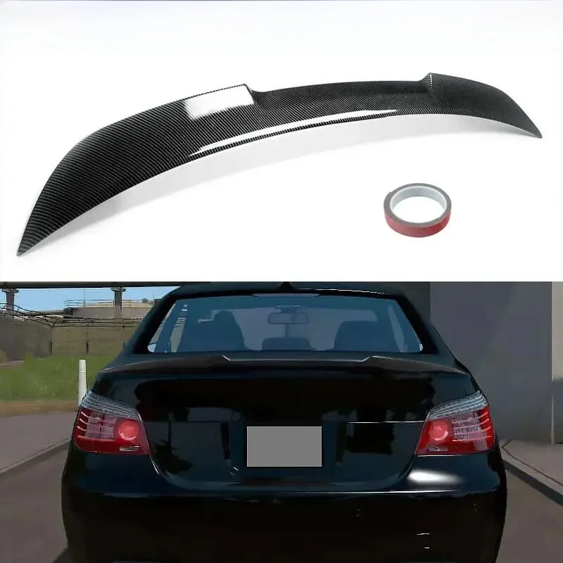 Becquet de Coffre en Carbone pour BMW E60 535i Cape i 2004-2010, Style Figuré Highrika