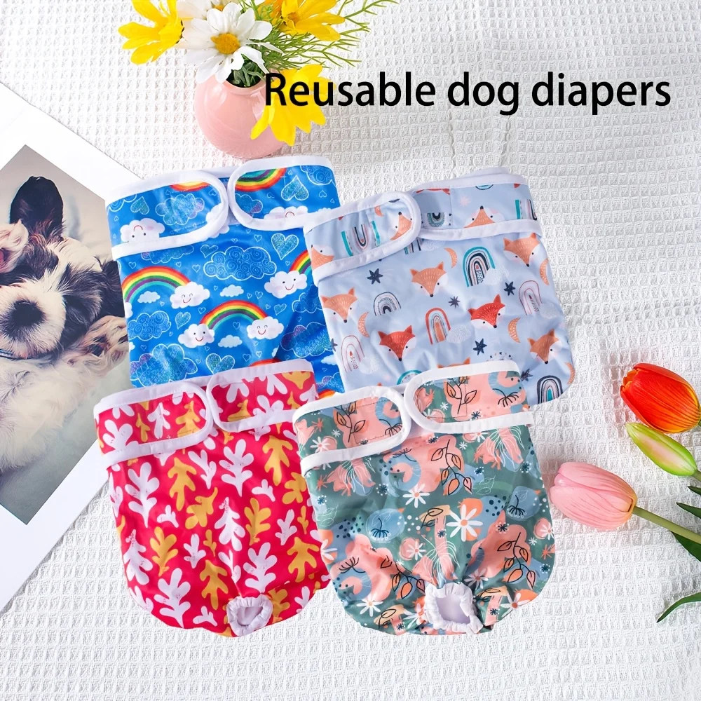 Pañales lavables para perros bragas higiénicas transpirables_voghion.com
