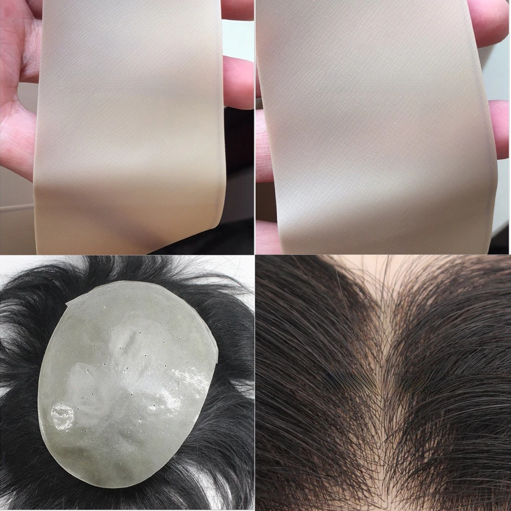 56cm wide one yard Extra thin PU skin for making wig closures hair pieces accessories with hair strands injection machine