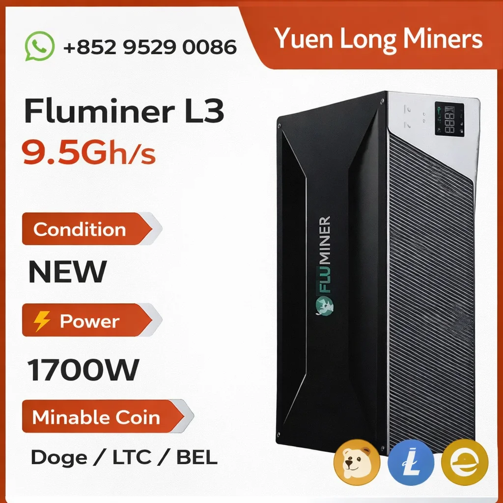 

специальное предложение: новый Fluminer L3 9.5Gh/s 1700W Dogecoin Litecoin Bells Miner плюс блок питания и соединительный кабель