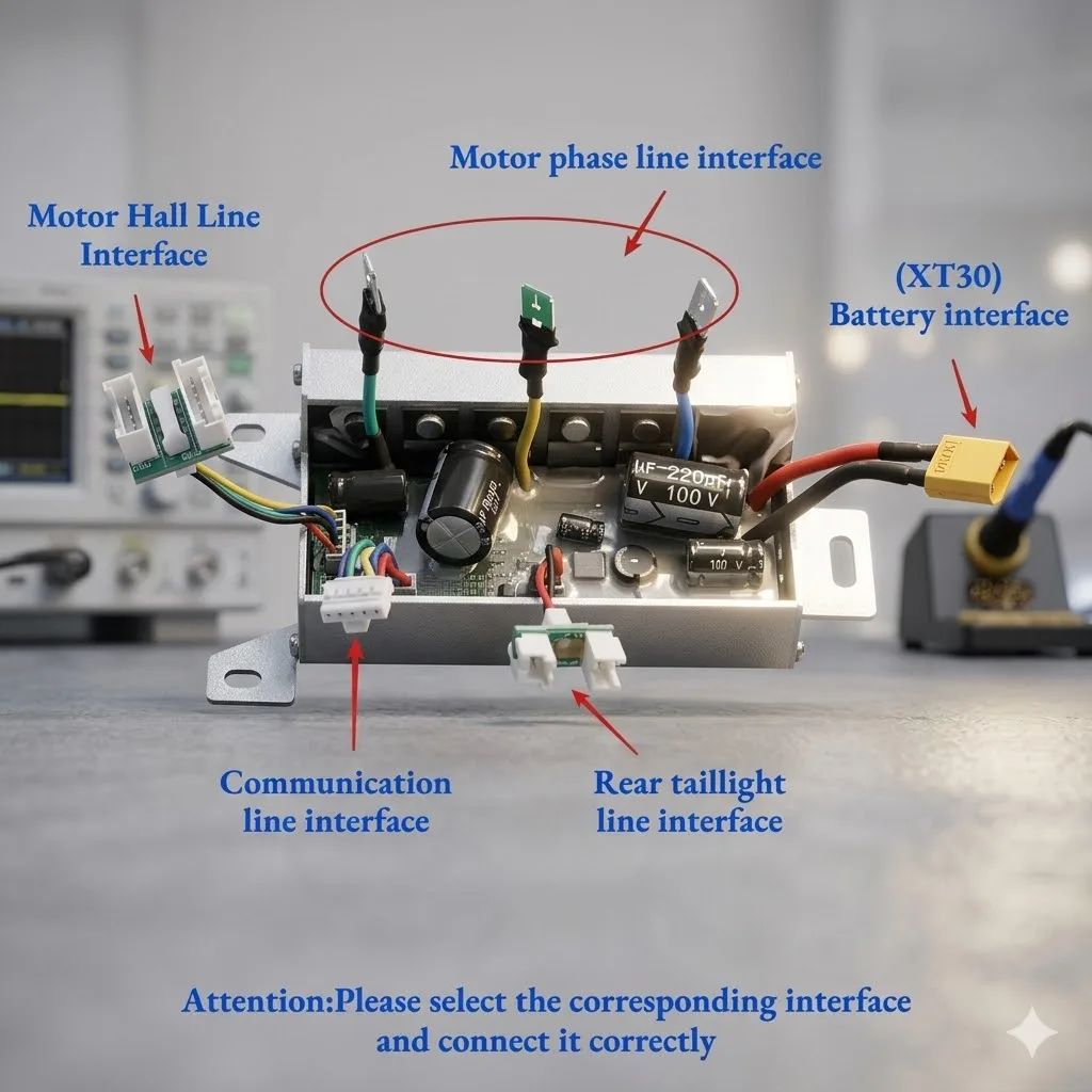 Smart Controller for 250W-600W 8-14 Inch Electric Scooters, with Self-Learning APP & Multi-Modes, for Ninebot Max Series Scooter