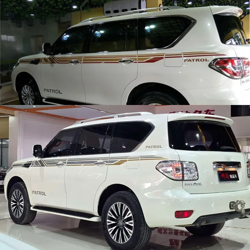 Car Stickers For Nissan Patrol Y62 Car Accessories For Y62 Nissan Patrol 2010-2020 Accessories Waistline Color Stripes