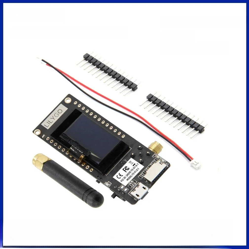 LILYGO ® TTGO LoRa32 V2.1_1.6 Version 433/868/915Mhz ESP32 LoRa OLED 0.96 pouces carte SD Bluetooth WIFI Module sans fil ESP-32 SMA