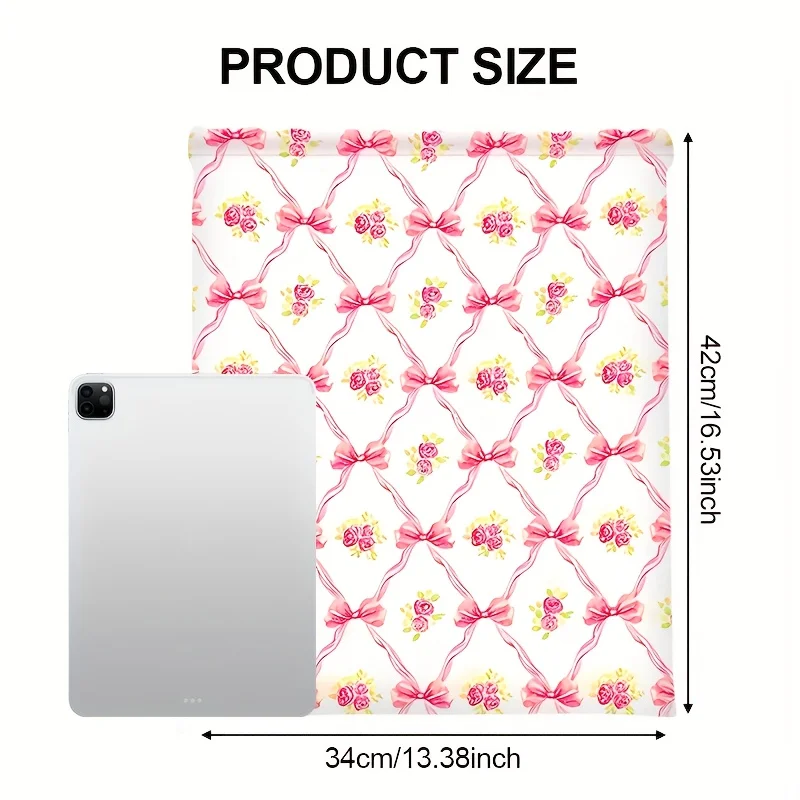 1PC Cute Bowknot Rose Pattern Drawstring Backpack - Perfect for Shopping, Commute & Daily Use