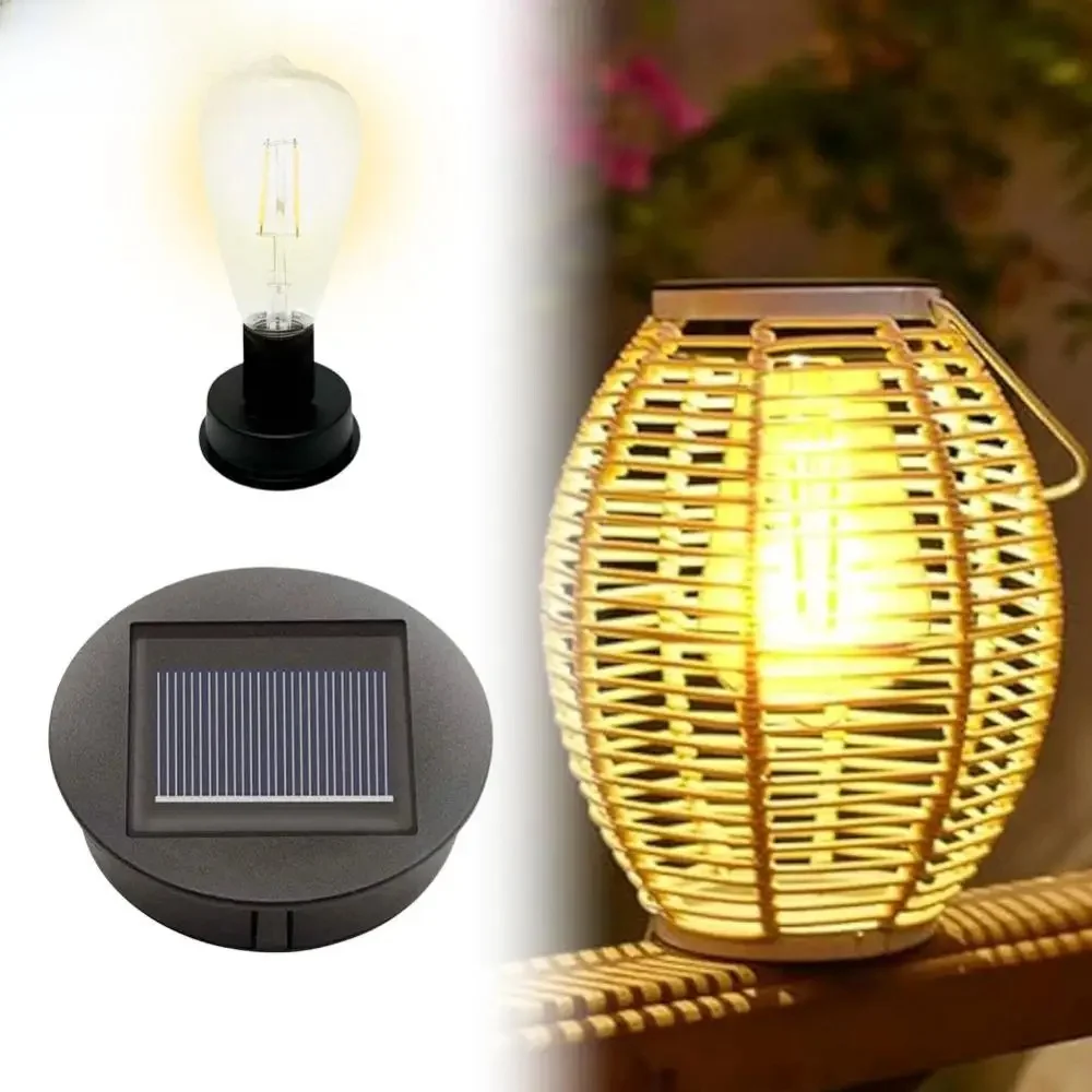 Zonne-lampvoet met LED-lamp LED-lamphouder IP44 Waterdicht Sfeervolle decoratieve lichthouder voor buiten kamperen picknick - afbeelding 2