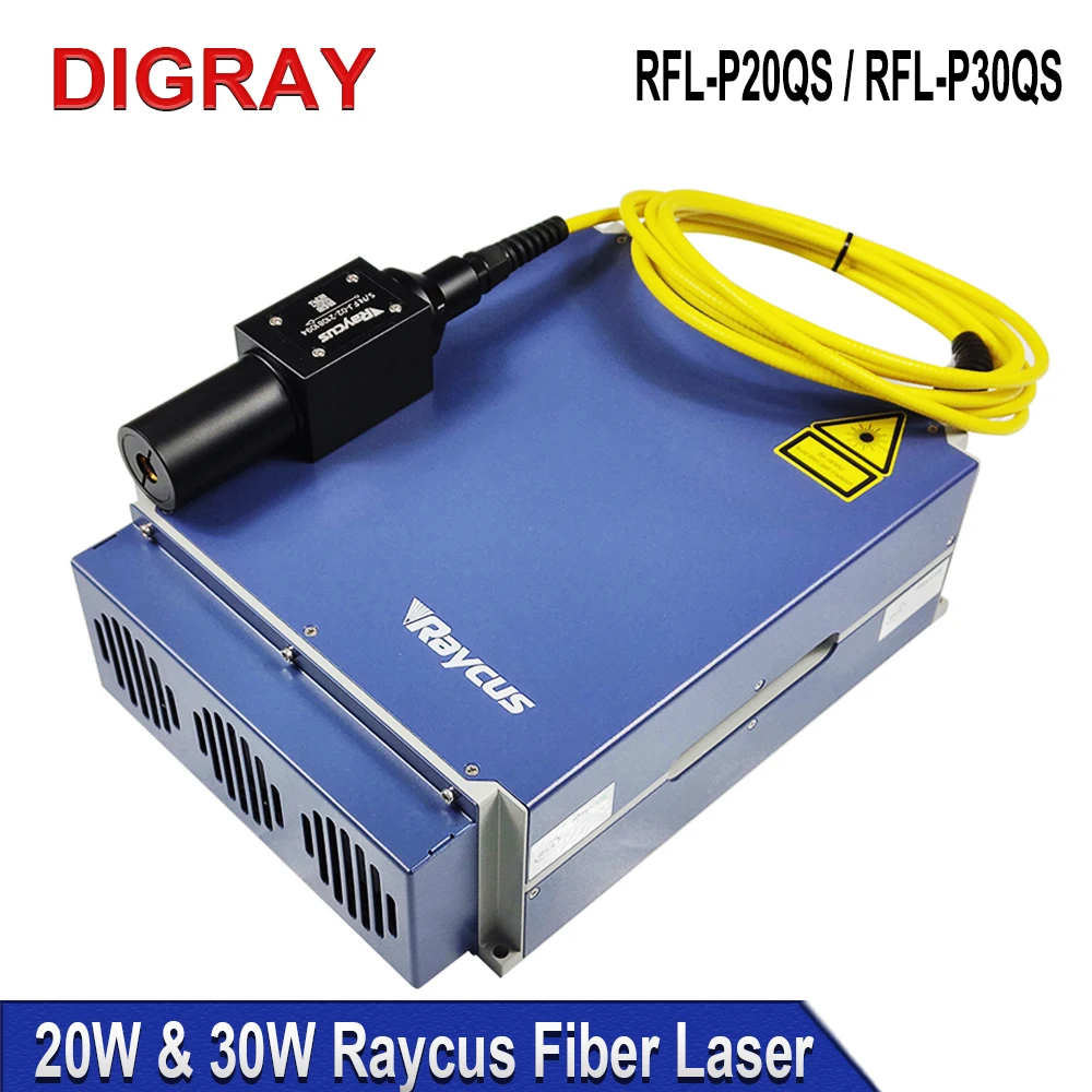 DIGRAY RFL-P20QS/30QS Raycus 20W 30W Q-switched Pulse Fiber Laser Source 1064nm Module For Metal Marking and Engraving Machine