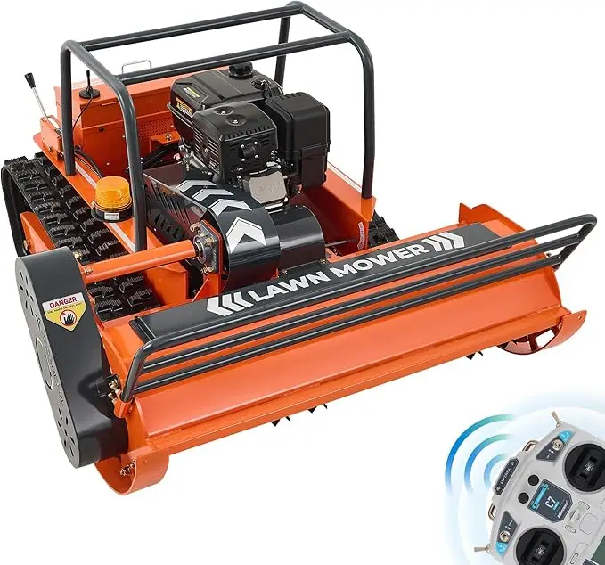 New Upgraded Flail Mower 500mm, 800mm, 1000mm, 1200mm Brushless Motor Remote Control Crawler Mower Suitable for All Terrains