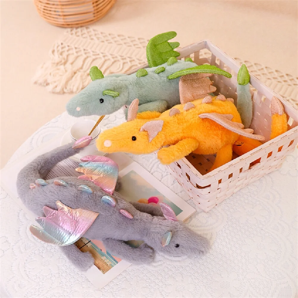 Flying Dragon Plush Snow Dragon Stuffed Animal With Wings Dragon Pterosaur Plush Lovely Pterosaur Doll Pillow Dinosaur Pillow Do