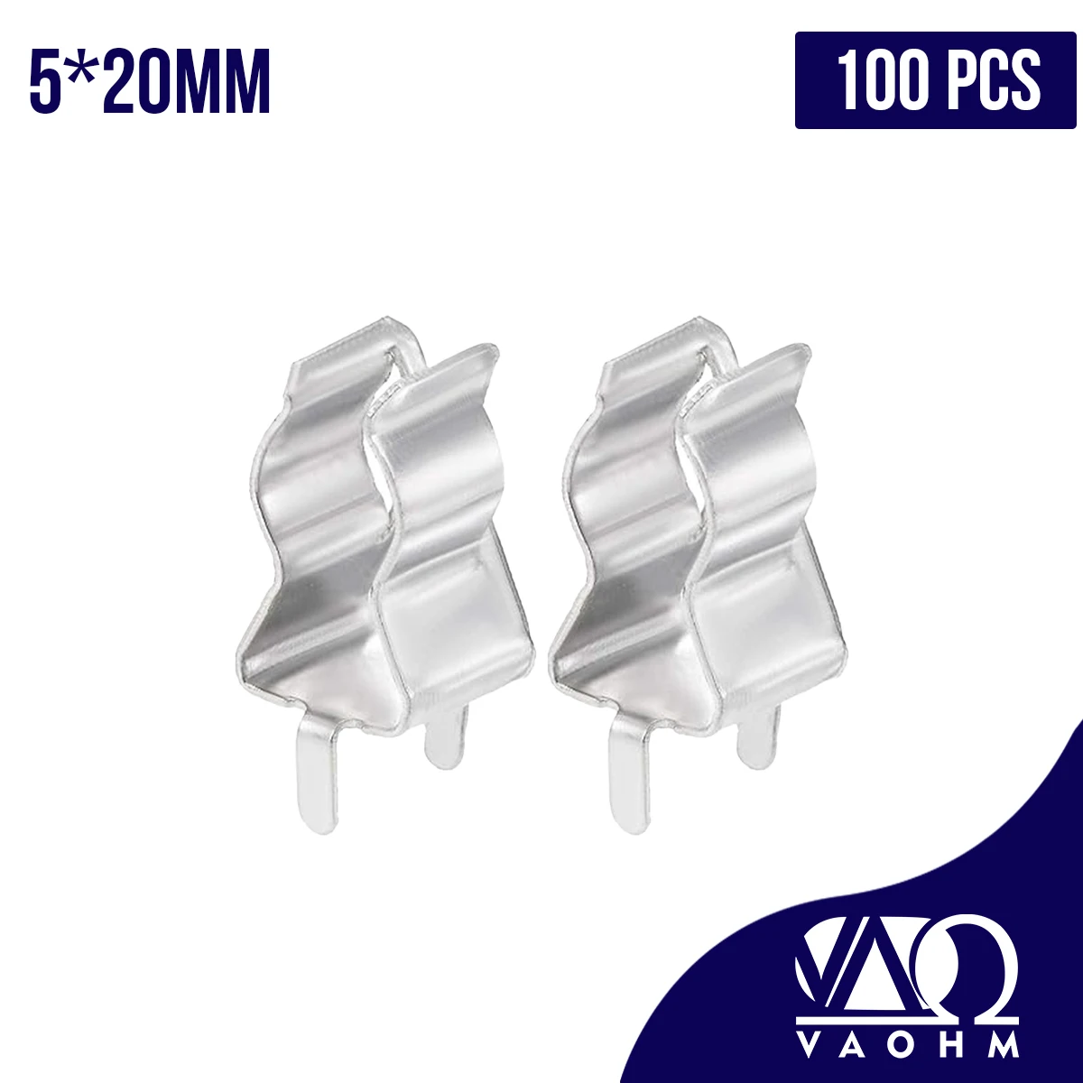 100 PCS PCB Mount Fuse Holder for 5*20mm Fuse