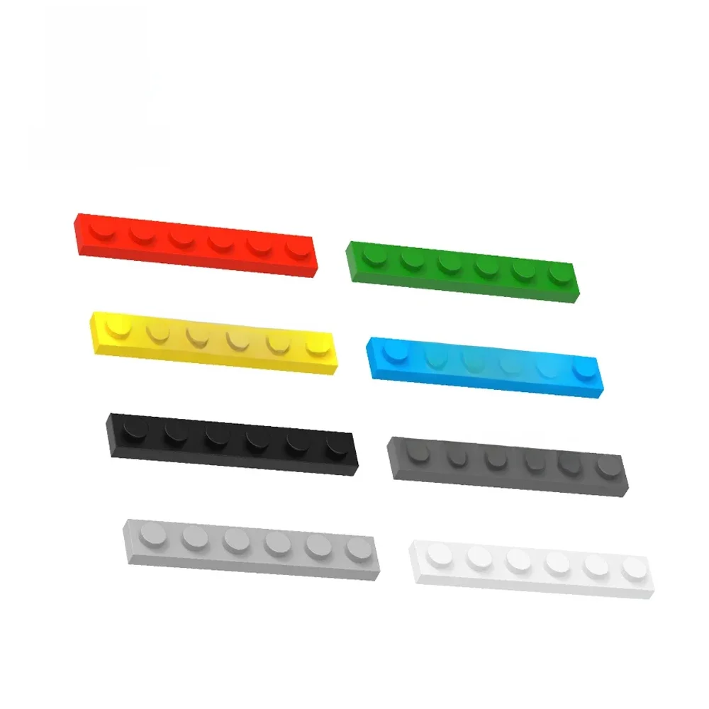 Gobricks – blocs de construction MOC, 10 pièces, plaque 1x6, Compatible avec 3666 blocs de bricolage, jouets éducatifs pour enfants, cadeau pour garçons et filles