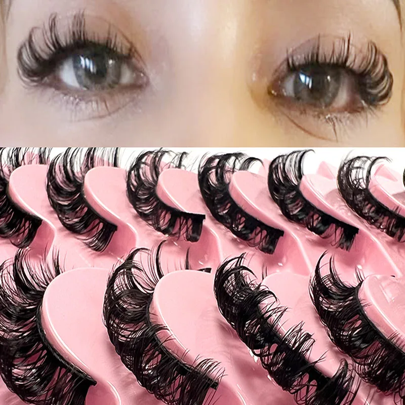 2/10Pairs 3D Mink Lashes russian strip lash Dramatic False Eyelashes Faux Cils Makeup Wholesale Fake Eyelash Extension maquiagem