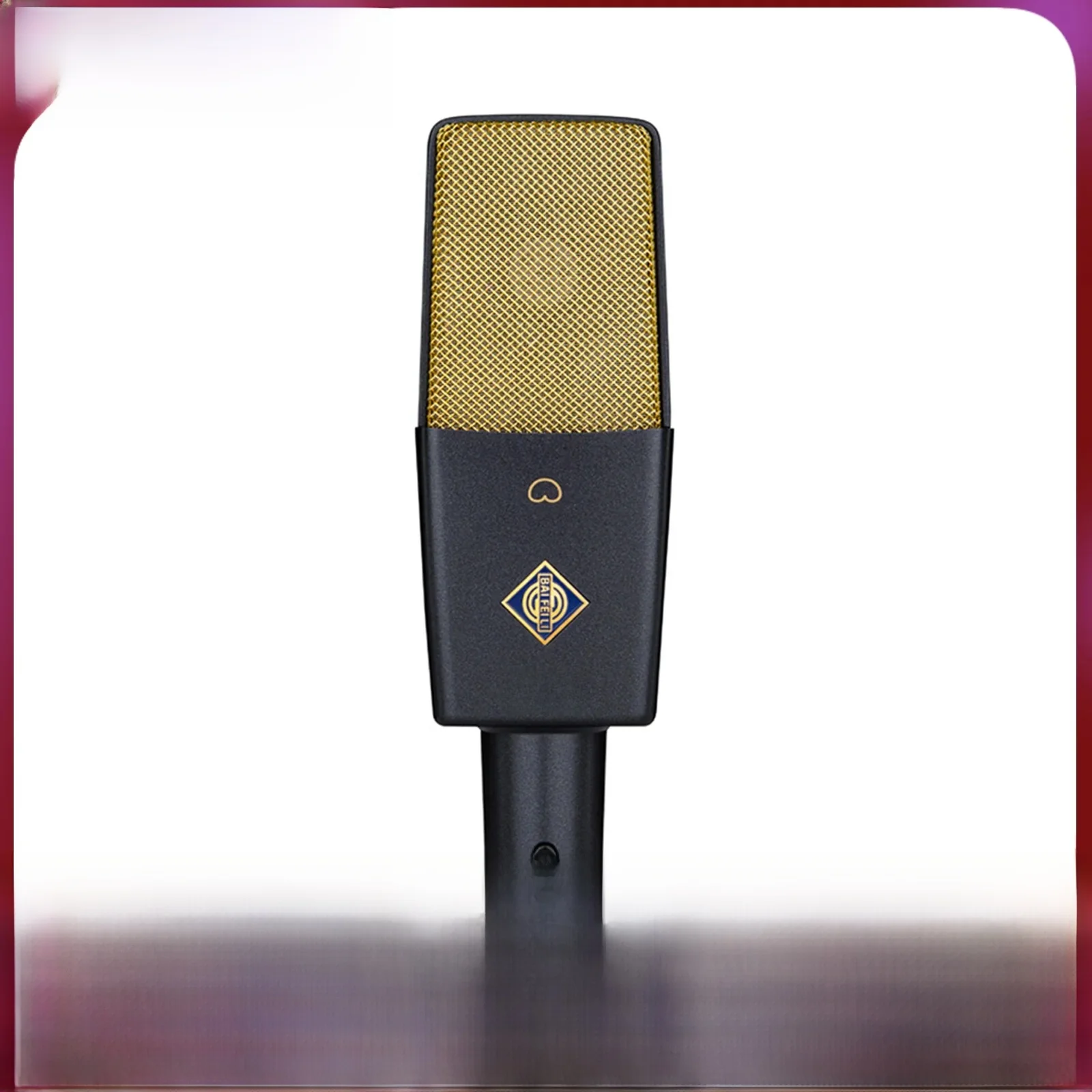 BAI FEI LI BAIFEILI-Microphone à condensateur cardioïde professionnel C414, XLR avec grand diaphragme pour le streaming, la voix statique et vocale, la batterie 3