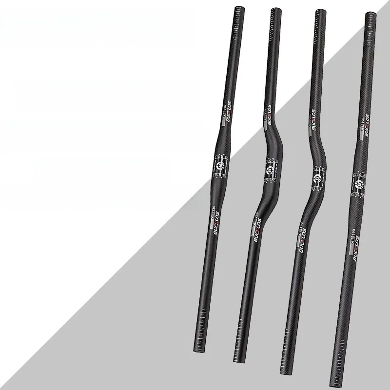 AliExpress BUCKLOS 31.8mm MTB Handlebar Full Carbon 25.4mm Bicycle Ultralight Riser Bar 660mm 720mm 760mm Mountain Bike Handlebar MTB Parts