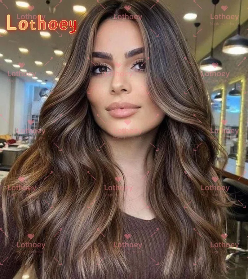 Peluca humana teñida con pelo ondulado y rizado, color marrón chocolate, brillo natural, temperamento suave, adecuada para la vida diaria de las mujeres