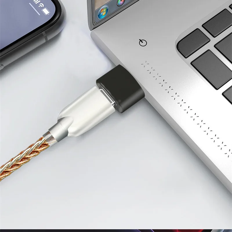 Adaptador de áudio HiFi DAC – Conversor de áudio digital tipo C/USB para 3,5 mm com embalagem de caixa de ferro premium