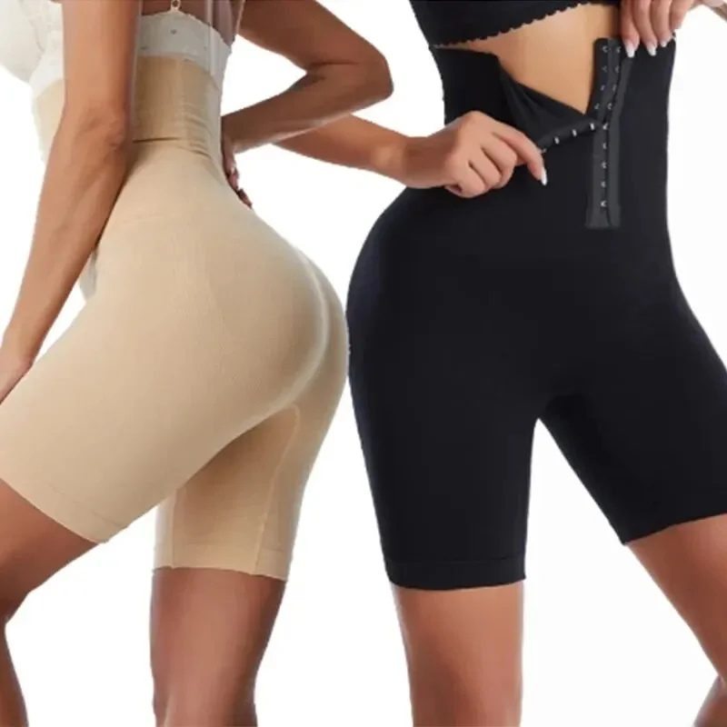 YBFDO kobieta majtki z wysokim stanem urządzenie do modelowania sylwetki brzuch wyszczuplająca osłona płaska kontrola brzucha bielizna modelująca Hip Butt Lifter spodenki fitness — zdjęcie 2