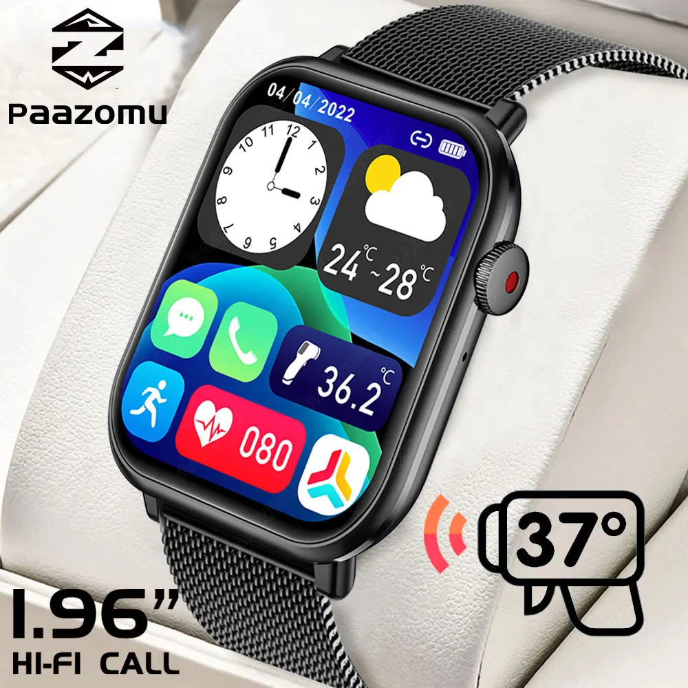 2023New Smart Watch Men Women Hi-Fi Calling Sport Watches Blood Perssure Monitoring Temperatur Waterproof Smartwatch For Samsung