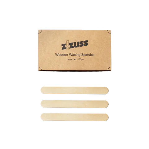 ZIZUSS 왁싱 재료 우드 스파츌라 L 100개