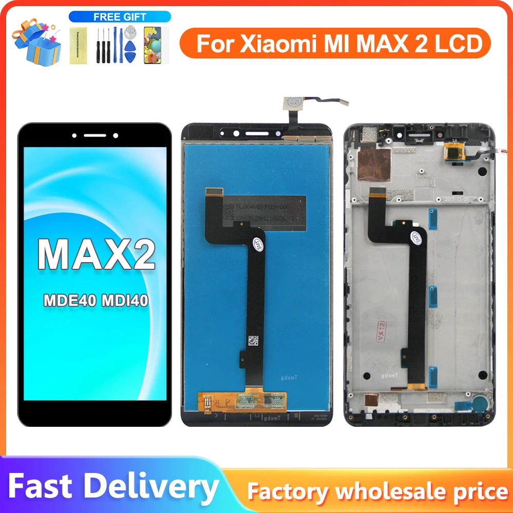 Per XIAOMI Mi MAX 2 Display LCD Touch Screen Digitizer Assembly sostituzione per Xiaomi Mi max2 parti di sostituzione dello schermo Lcd