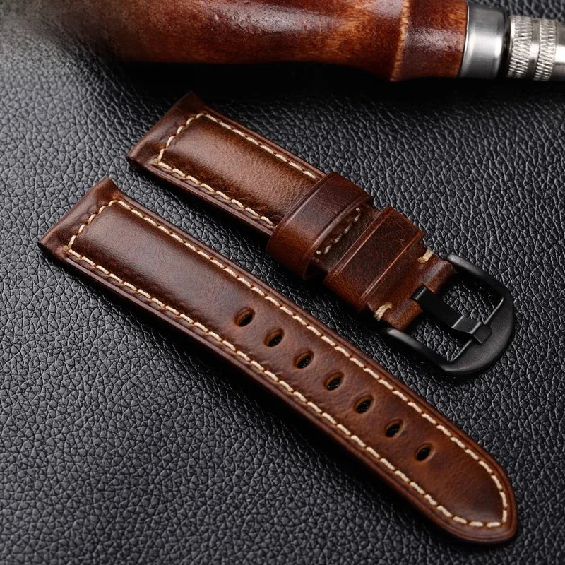 Skórzane paski do zegarków z szybkozłączką 20 mm 22 mm 24 mm Pasek do inteligentnego zegarka Huawei Watch GT 4 3 Miękka bransoletka na nadgarstek — zdjęcie 2