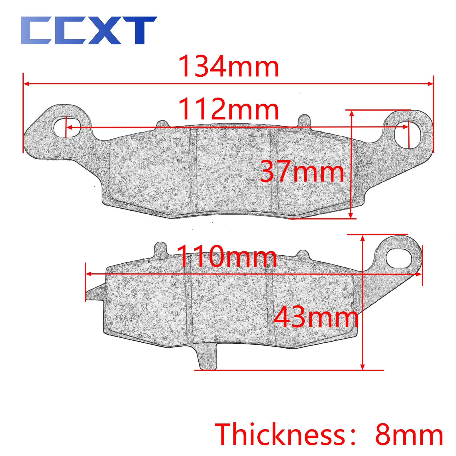 Motorcycle Front Brake Pads For SUZUKI SV400 SV 400 400S SV400S GS500E GS500F GS500 GS 500 500E 500F 1996-2010 Universal Parts