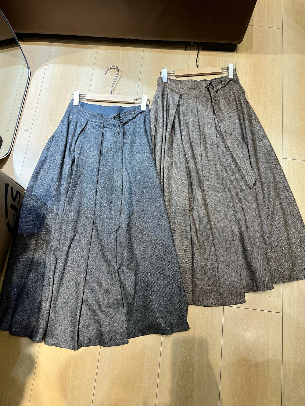 

Элегантная классическая женская осенне-зимняя длинная шерстяная юбка